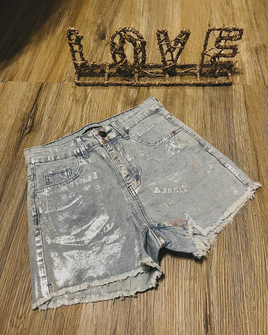 Strech metalic short
